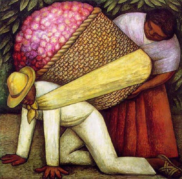 Diego Rivera, Flower Carrier
