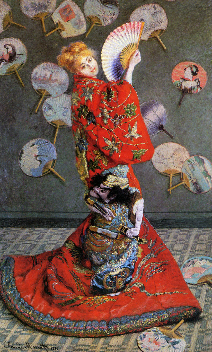 Claude Monet - Japon Kostümü İçinde Camille Monet