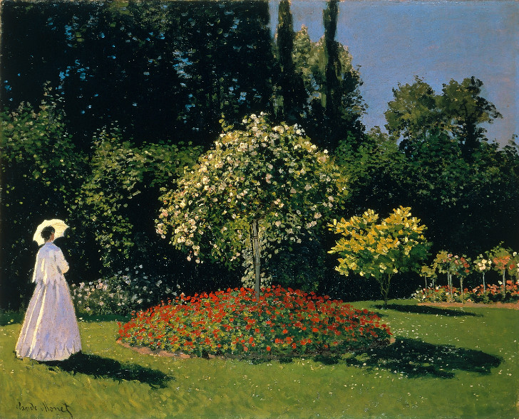 Claude Monet - Jeanne-Marguerite Lecadre Bahçede