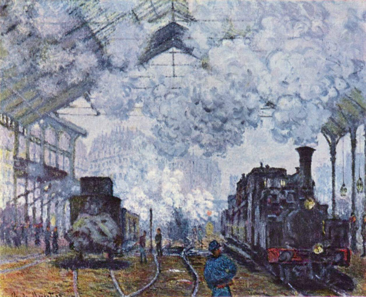 Claude Monet - Saint-Lazare Garı