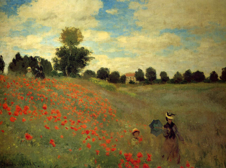 Claude Monet - Wild Poppies Near Argenteuil