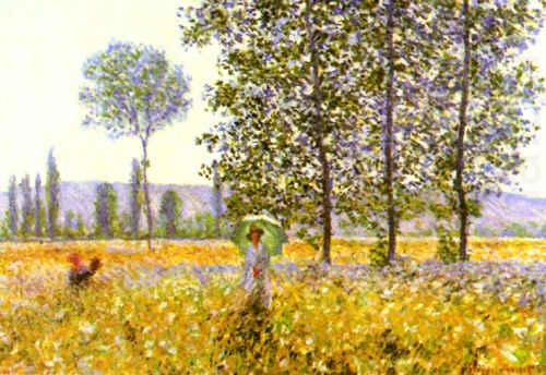 Claude Monet - İlkbaharda Tarlalar