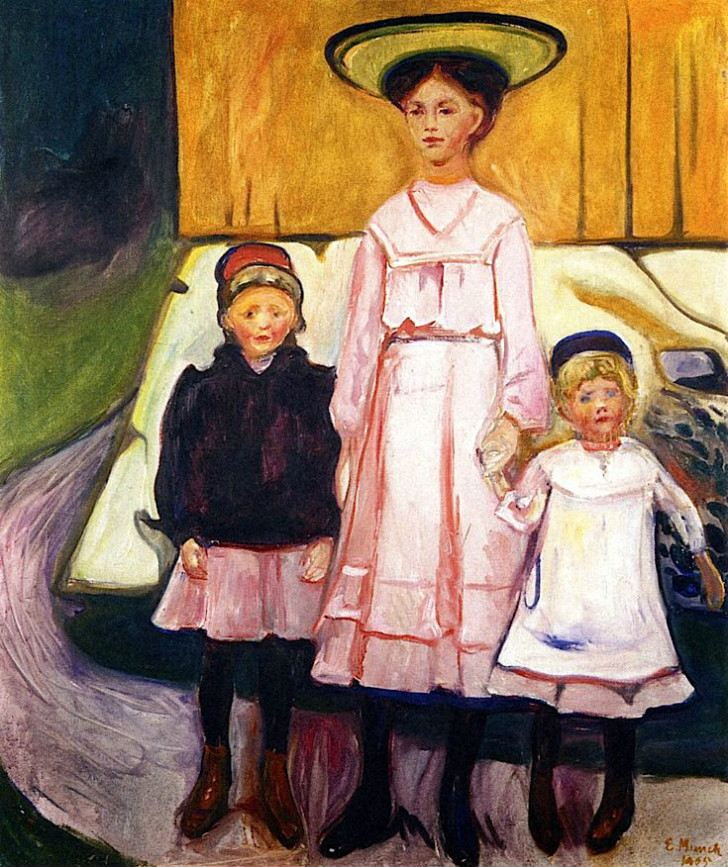 Edvard Munch - Three Girls In Åsgårtstrand
