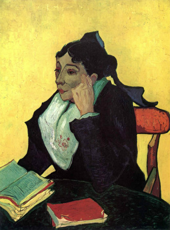 van gogh - L'Arlésienne: Madame Ginoux With Books