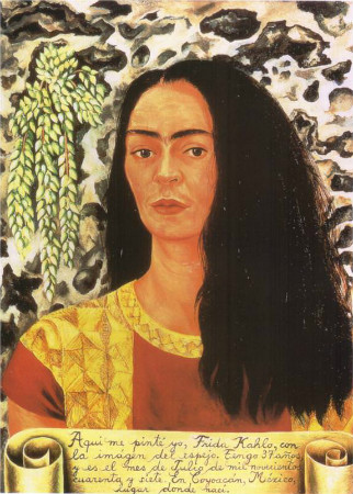 frida kahlo - self portrait with loose hair