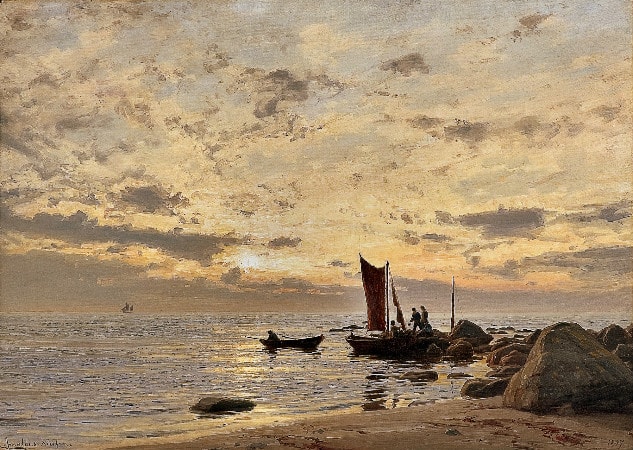 Amaldus Clarin Nielsen, Beach Side, Nærland, After The Rain, 1897
