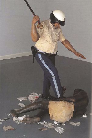 Duane Hanson, Policeman and Rioter, 1967