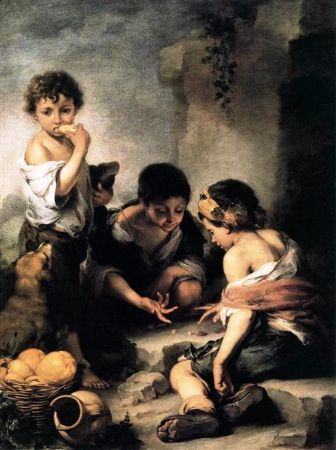 Bartolomé Esteban Murillo, Boys Playing Dice, 1670-1675