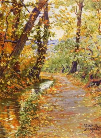 Egon Schiele, Winding Brook, 1906