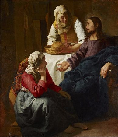 Johannes Vermeer, Christ In The House of Martha and Mary, 1654-56