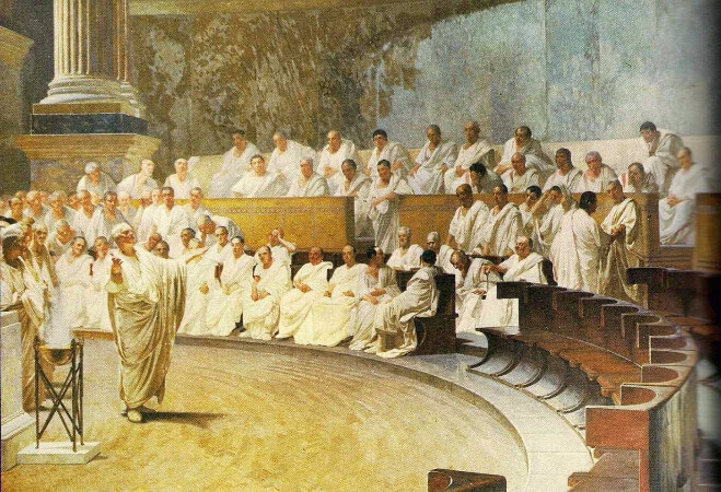 Cesare Maccari, Cicero Denounces Catiline