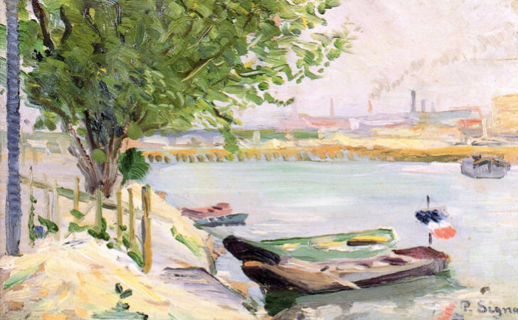 Paul Signac, Asnières (also known as The Ferryman's Boat), 1882