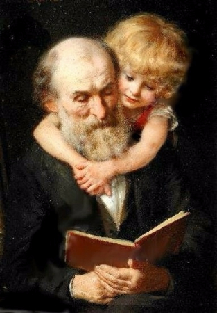 Knut Ekwall, Portrait Of The Artist's Father and Daughter