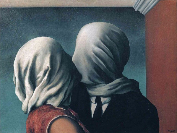 Rene Magritte, The Lovers 2, 1928