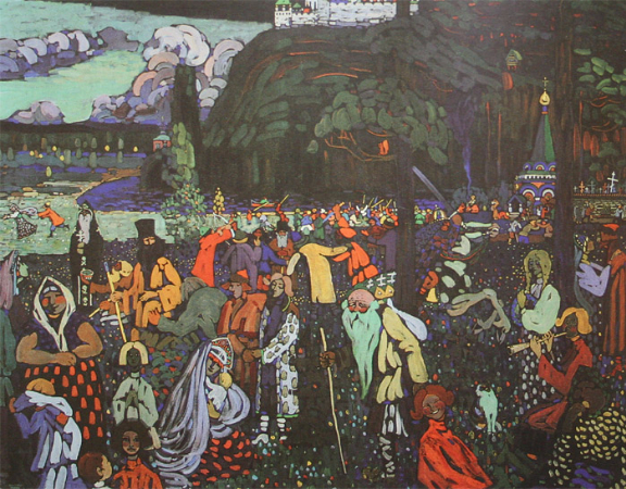 Wassily Kandinsky, Colorful Life (Motley Life), 1907