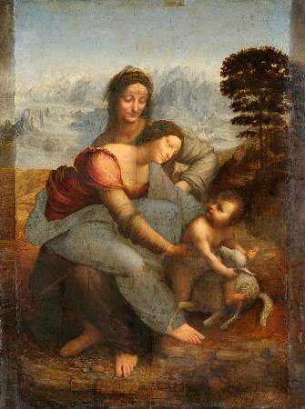 Leonardo da Vinci, The Virgin and Child with Saint Anne, 1510