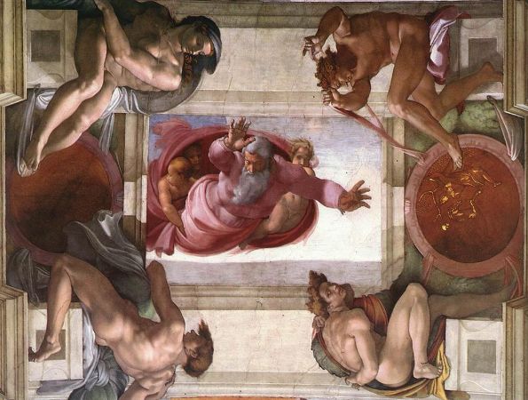 Michelangelo, Sistine Chapel (Separation of the Waters), 1508-1512