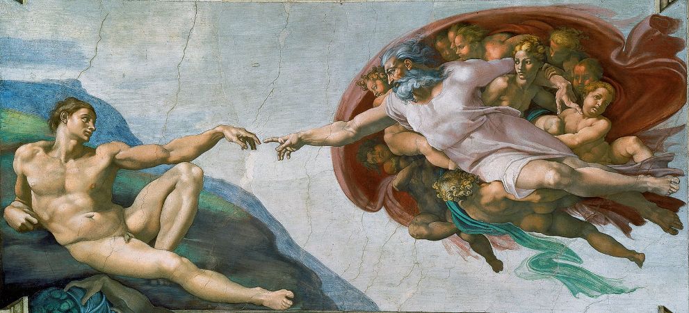 Michelangelo, Sistine Chapel (The Creation of Adam), 1508-1512