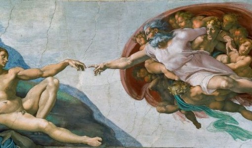 Michelangelo, Sistine Chapel (The Creation of Adam), 1508-1512