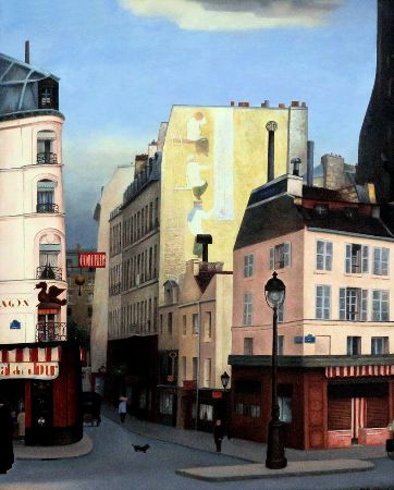 René Rimbert, La rue du Dragon à Paris, 1930