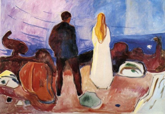 Edvard Munch, The Lonely Ones, 1935