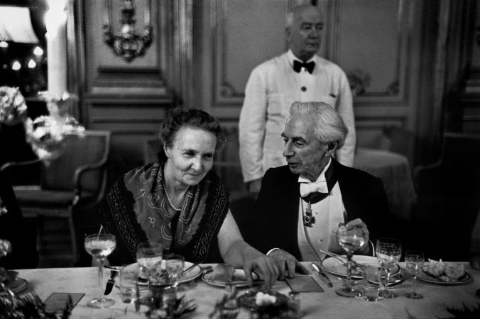 Irène Joliot-Curie ve Bertrand Russell, 1950