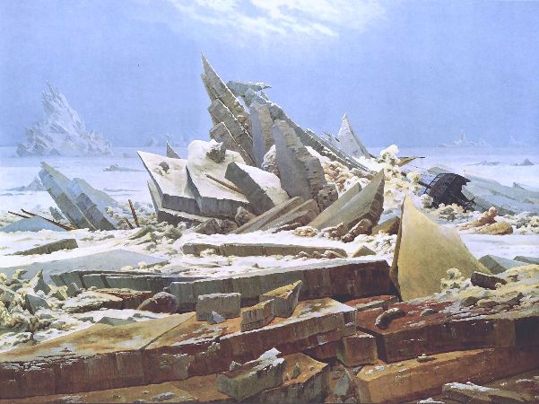 Caspar David Friedrich, The Sea of Ice, 1823-24