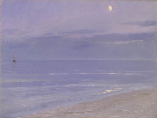 Peder Severin Krøyer, Skagen Beach In Moonlight, 1899