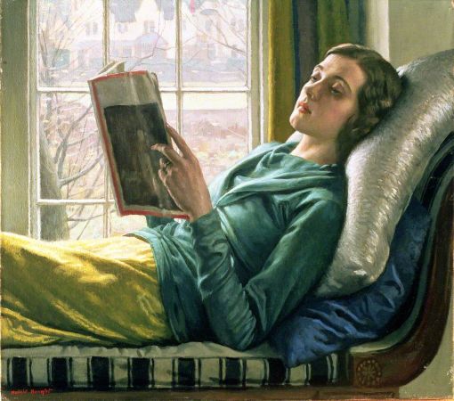 Harold Knight, Girl Reading, 1932