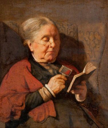 Harry Clifford Pilsbury, An Old Woman Reading