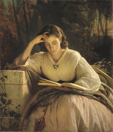 Ivan Kramskoi, Woman Reading. Portrait of Sofia Kramskaya, 1866