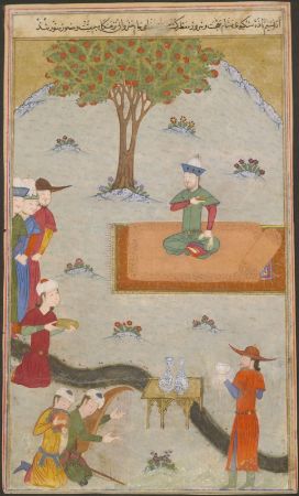 Timur, Delhi'yi Fethetmesini Kutluyor. 1436, Şerefüddin Ali Yezdî'nin Zafername'sinden