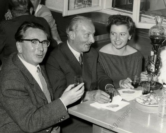Victor Frankl, Martin Heidegger, eşi Eleonore Frankl, 1955