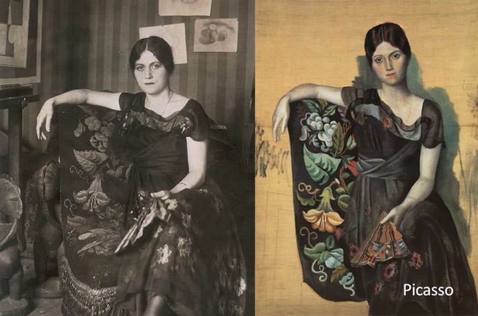 Picasso'nun Resmi ve Fotoğraf Boyama Tekniği Uygulaması