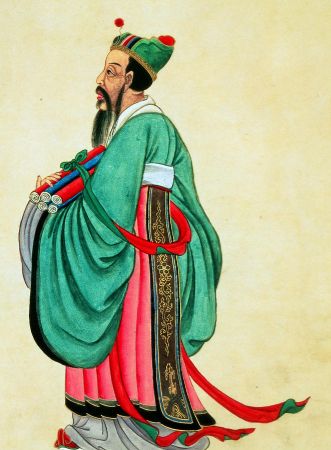 Chinese Scool, Portrait of Confucius