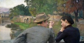 Emile Friant, The Lovers (Autumn Evening), 1888 (1)