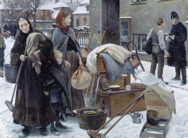 Erik Henningsen, Evicted, 1892