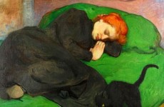 Władysław Ślewiński’, Sleeping Woman With a Cat, 1896 (1)