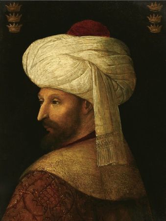 Gentile Bellini'nin takipçisi olan bir ressamın yaptığı düşünülüyor, Fatih Sultan Mehmed