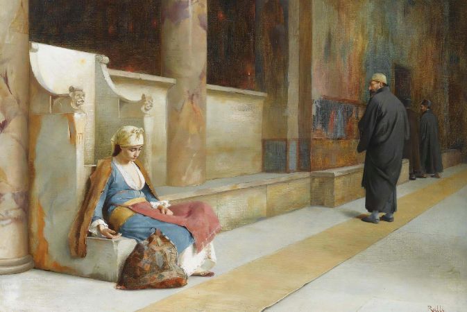 Theodore Jacques Ralli, Resting in a Greek Monastery