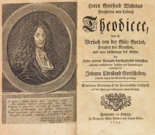 Leibniz'in Theodicee kitabının 1744 basımı