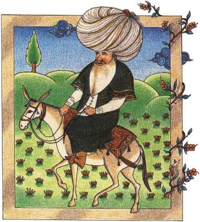 Nasreddin Hoca, 17. yüzyıldan kalma bir minyatür