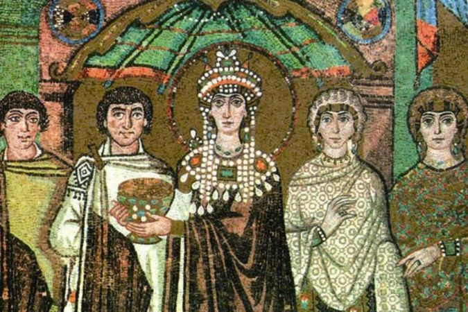 Thedora, İmparator  Justınianus'un Karısı, San Vitale Bazilikası