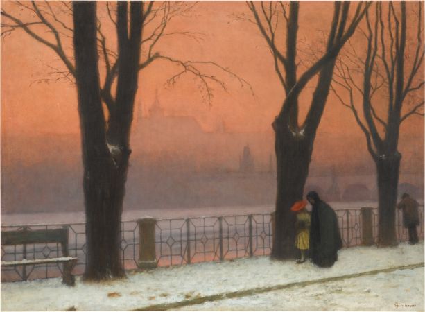 Jakub Schikaneder, Winter in Prague, 1915