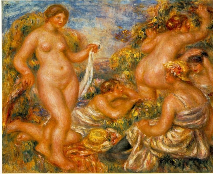 Les Baigneuses, Pierre Auguste Renoir