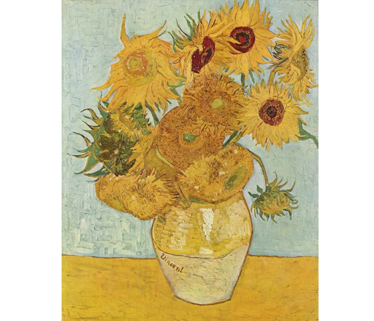 Vazoda On İki Ayçiçeği, Vincent Van Gogh