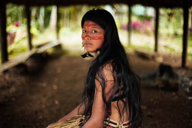 amazon yağmur ormanları kadın fotoğraf