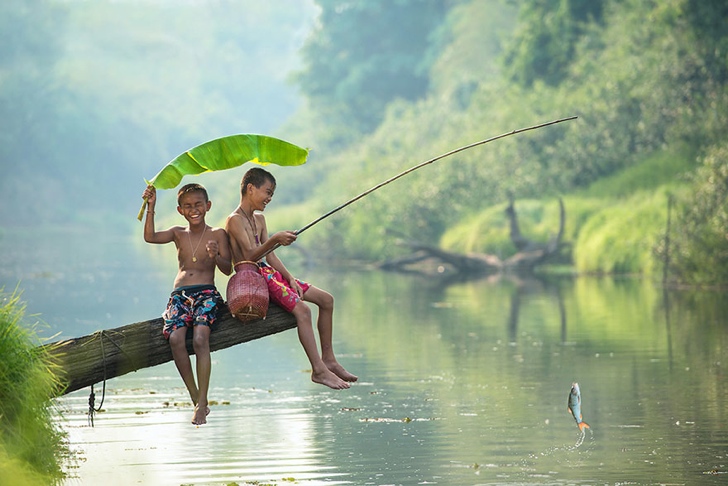 tayland çocuklar fotoğraf