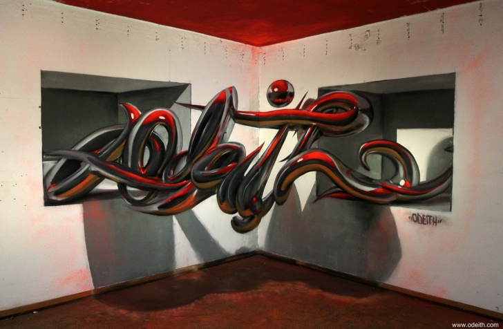 graffiti fotoğraf sanat 3 boyutlu