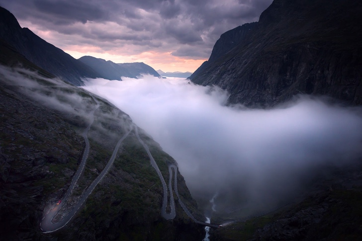 trollstigen norveç dağ yolu